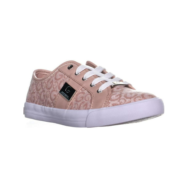 Logo Lace up Light Pink Fashion Sneakers G by Guess Backer3 Quilted